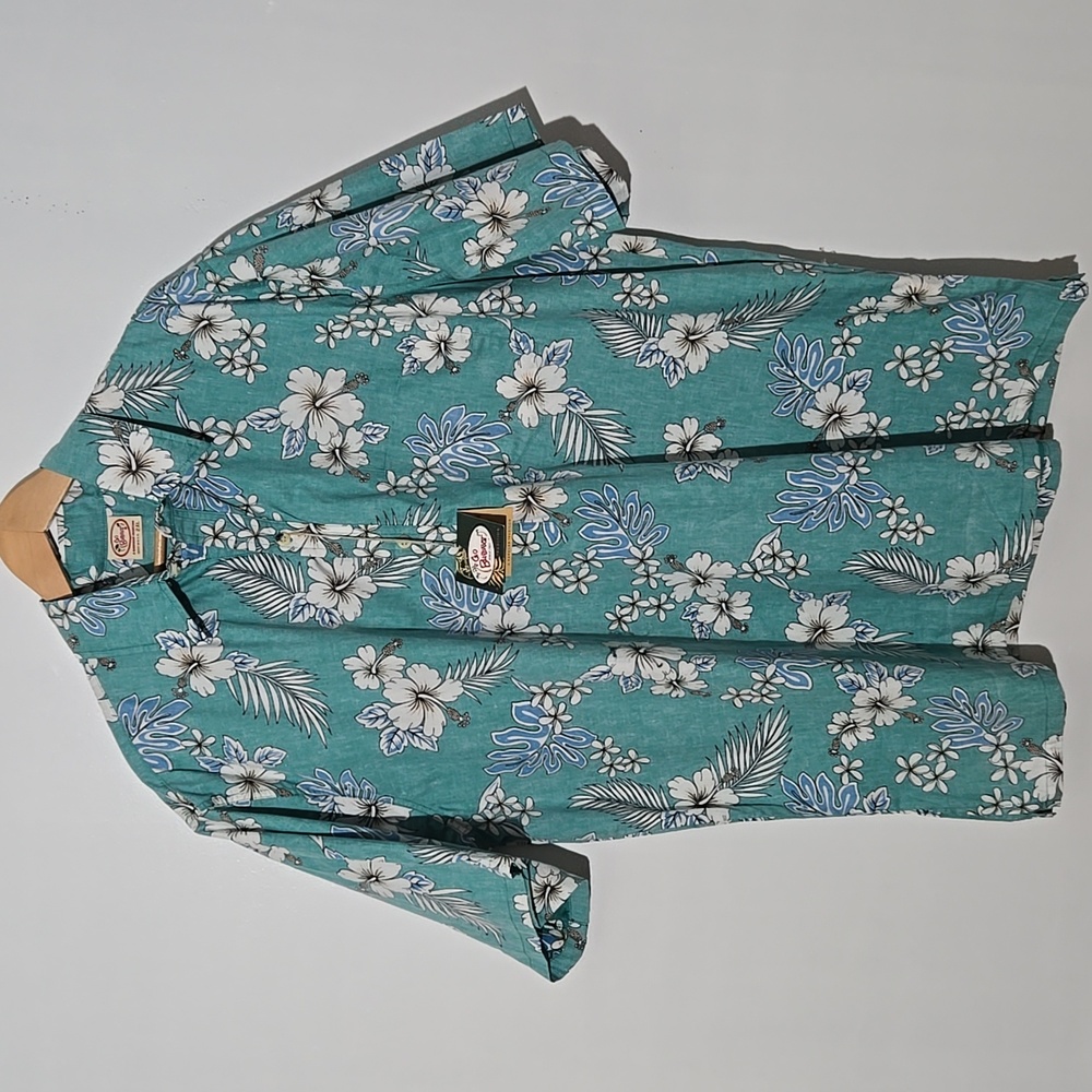 Go Barefoot Hawaiian Tropical Floral Shirt Size 2XL